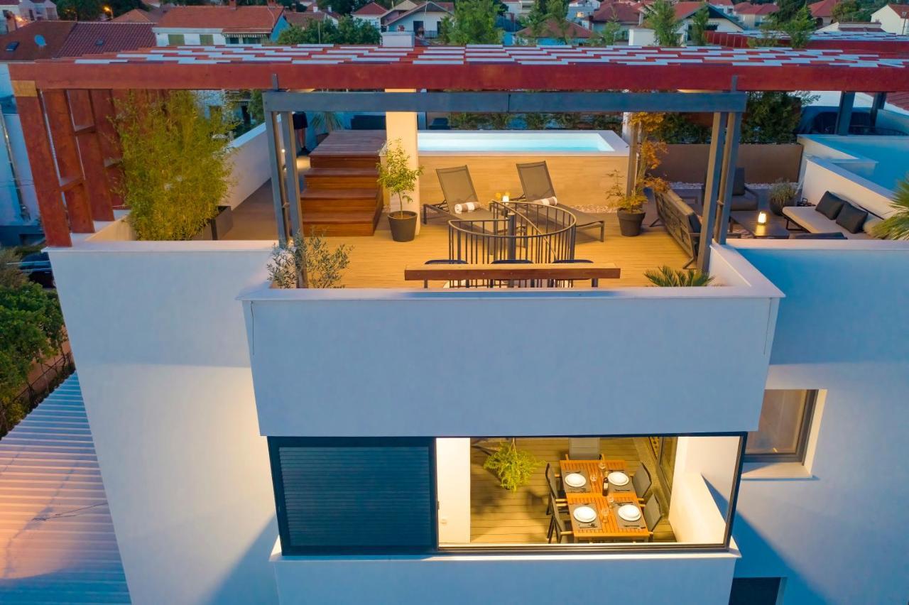 Penthouse Diem - Private Pool With Sea View Zadar Exterior photo