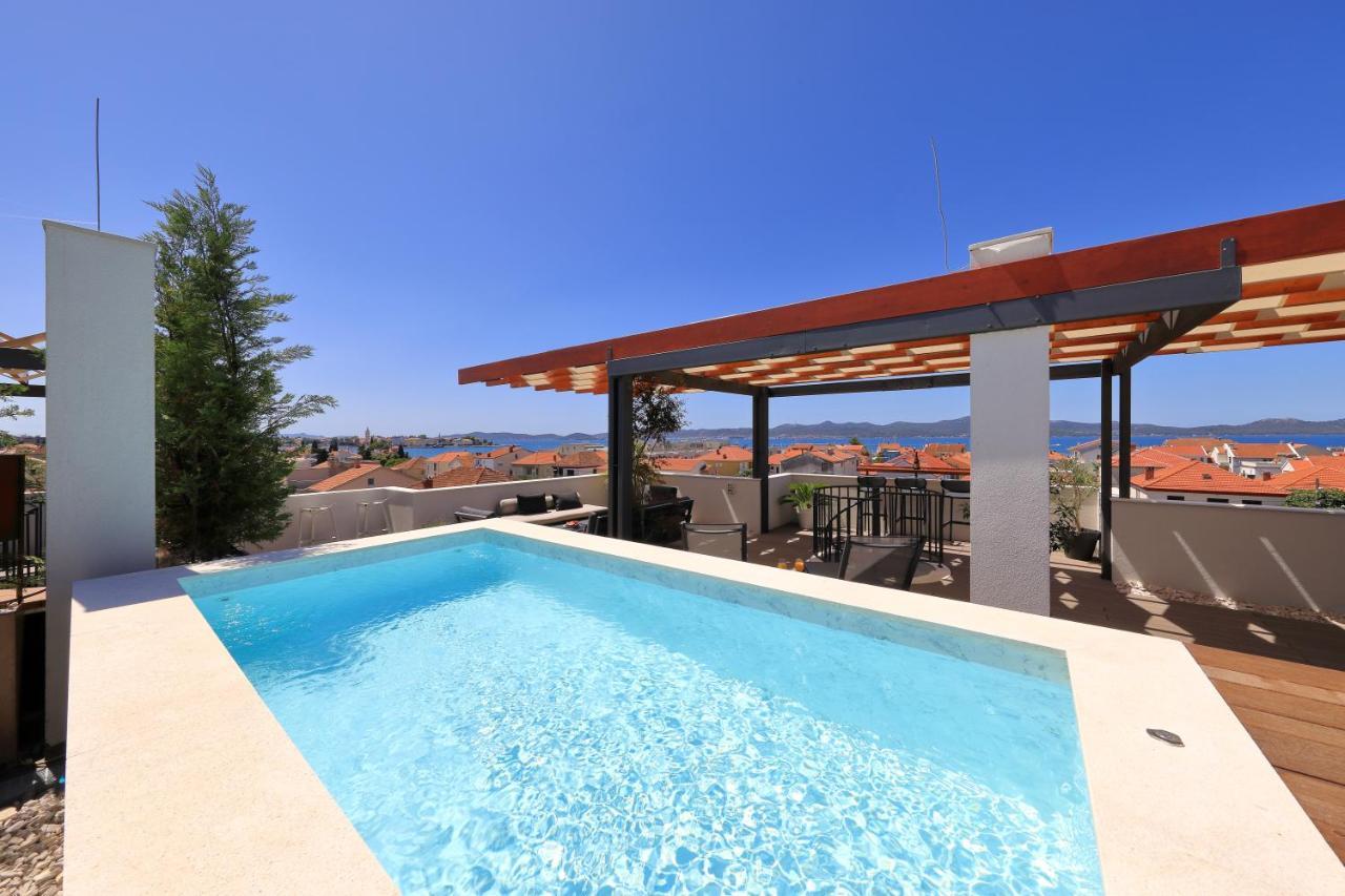 Penthouse Diem - Private Pool With Sea View Zadar Exterior photo